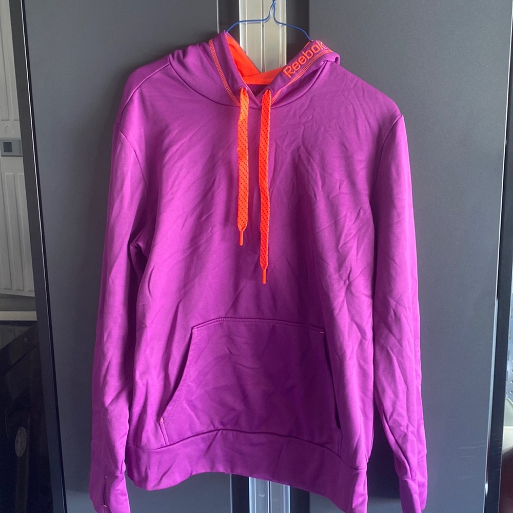 Purple Reebok pullover sweatshirt